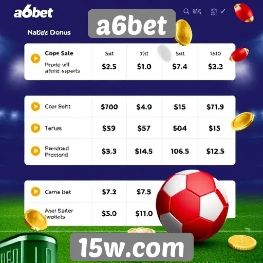 Promoções e bônus disponíveis no a6bet